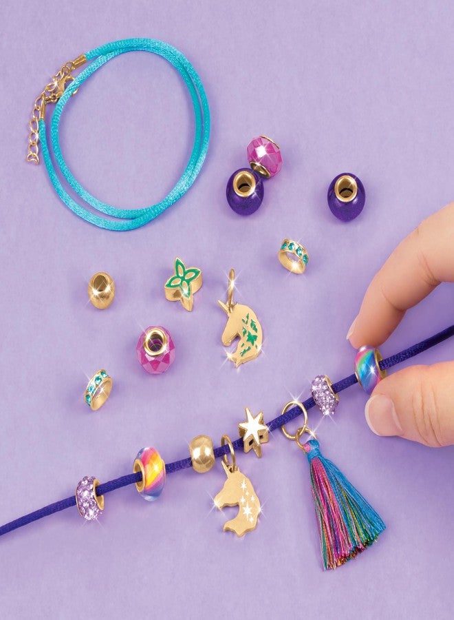 Make It Real: Unicorn Academy: Enchanted Charms Bracelet Kit - 20pc DIY Jewelry Craft, Make 2 Charm & Bead Bracelets, Netflix Series, Girls & Kids 8+ - Image 5